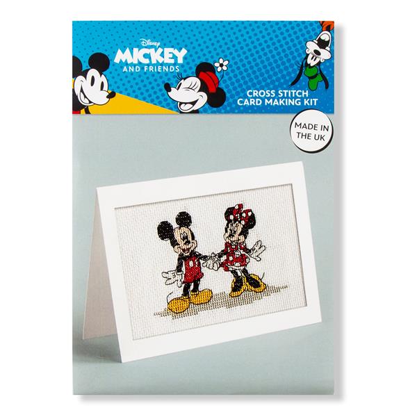 Disney Mickey & Minnie Mouse Aperture Card Cross Stitch Kit - 409059