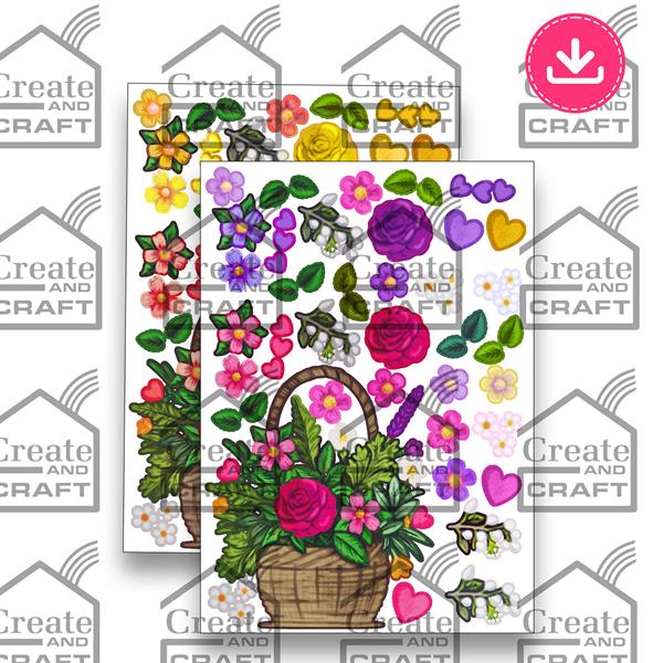 Dawn Bibby Creations Beautiful Blooms - Blooming Basket Digital D - 409386