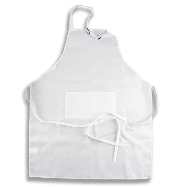 Sweet Factory White Double Front Pocket Adult Apron - 84cm Long - 412607