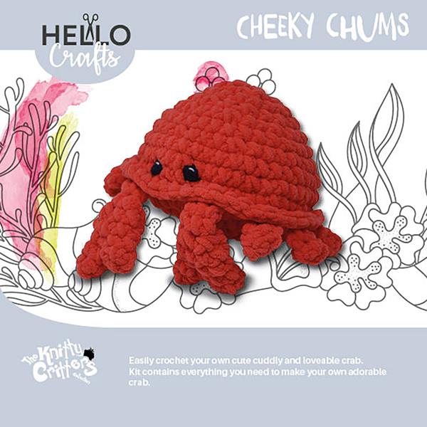 Knitty Critters Cheeky Chums Crab Crochet Kit - 412706