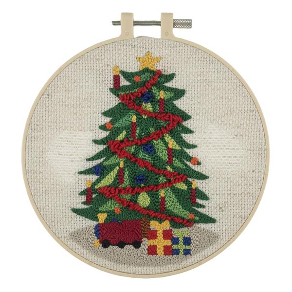 Trimits Christmas Tree Punch Needle Kit