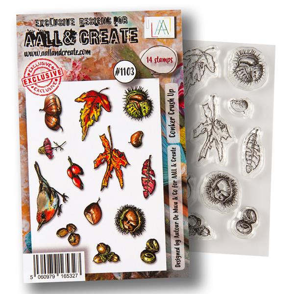 AALL & Create Autour de Mwa A7 Stamp Set - Conker Crush Up - 14 S - 416321