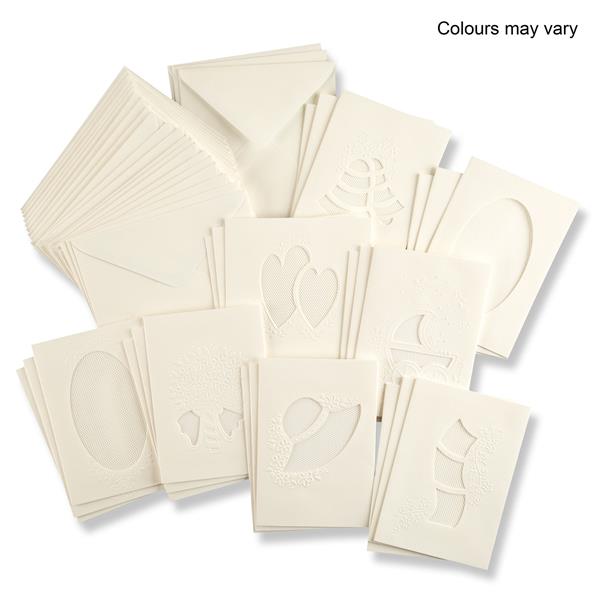 Crafts Too 8 x Packs Pontura Card Blanks & Envelopes - 24 Sets To - 419911