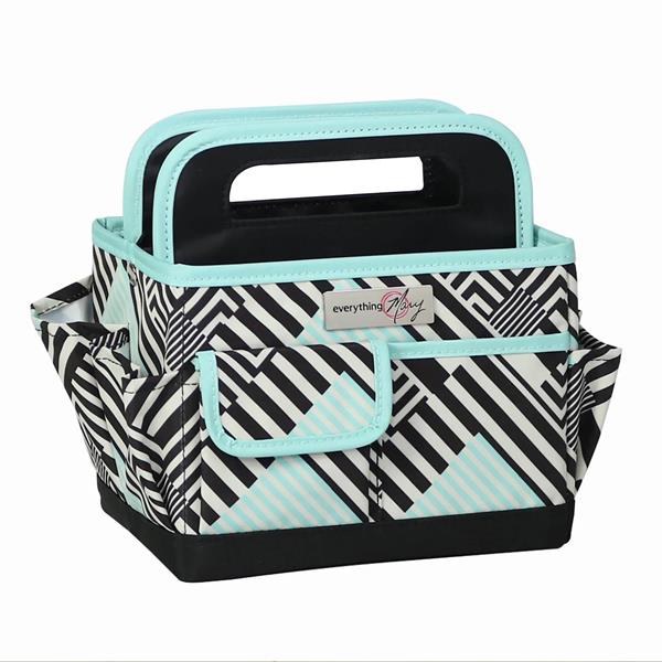 Everything Mary Collapsible Desktop Tote - Black/Mint - 425179