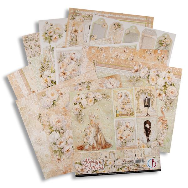 Ciao Bella Always & Forever Collection - 5 x Paper Pads, Deluxe Papers,  Vellum, 5 x Rice Papers & 2 Stamp Sets