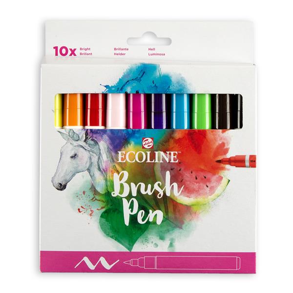 Ecoline Brush Pens Set of 10 - Brights - 438148