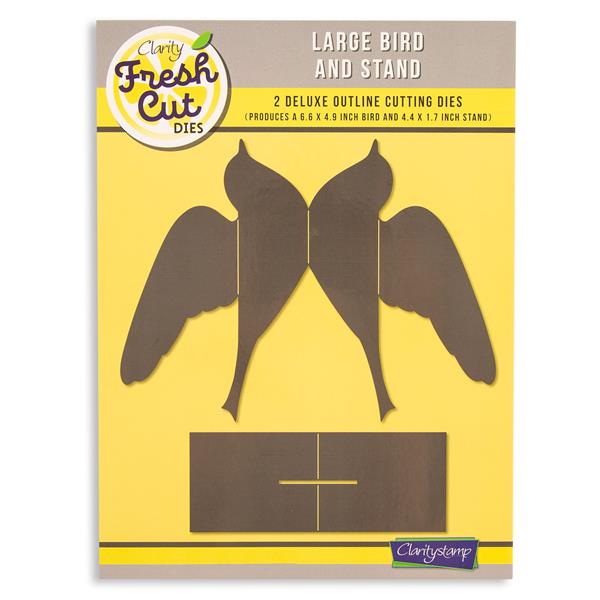 Clarity Crafts Fresh Cut Die Set - 3D Large Bird & Stand - 439890