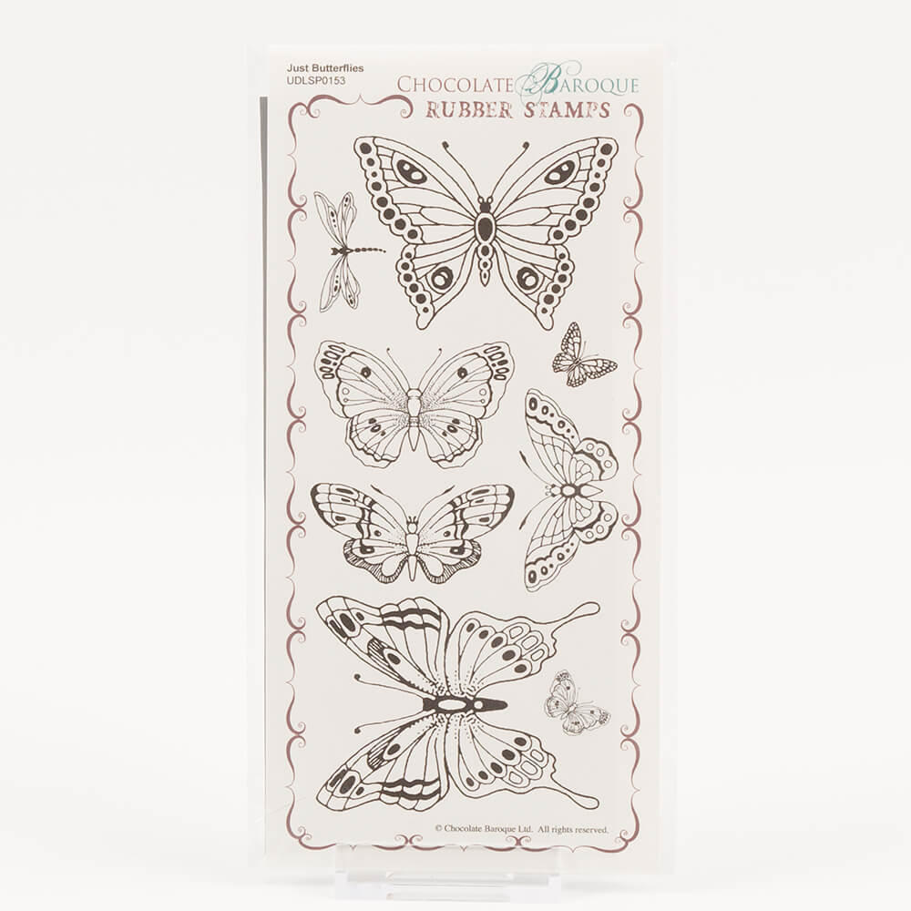 Chocolate Baroque Just Butterflies DL Unmounted Stamp Sheet - 8 Images
