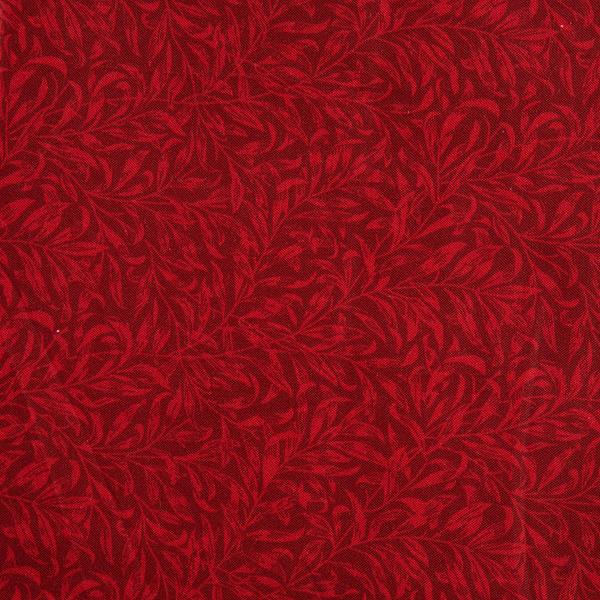 Make + Believe William Morris V&A Willow Bough Crimson Quilt Back - 440875