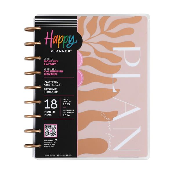 The Happy Planner Classic 18 Month Planner - Playful Abstract - 441458