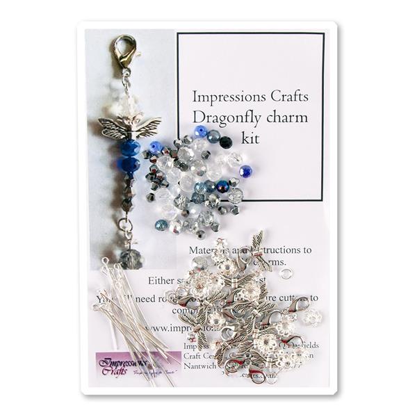 Impressions Crafts Mini Dragonfly Pendants - Purple - 442236