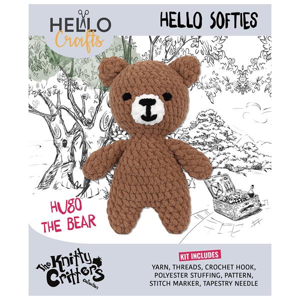 Knitty Critters Hello Softie Hugo The Bear - 444334