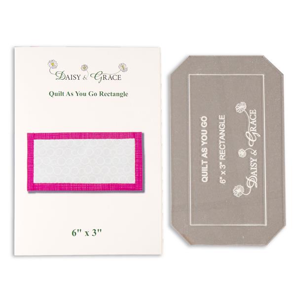 Daisy & Grace 'Quilt as You Go' 6" x 3" Rectangle Template - 446067