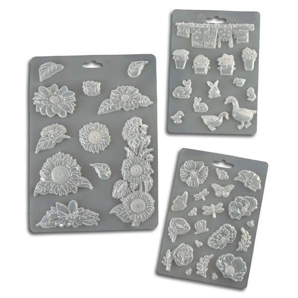 Stamperia Silicone Mould A6-Sunflower Art Leaves