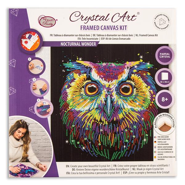 Crystal Art Diamond Painting 30x30cm Kit with Special Crystals - Nocturnal  Wonder