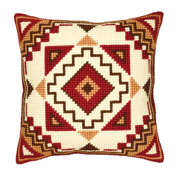 Vervaco Geometric Design Cross Stitch Cushion Kit - 449956