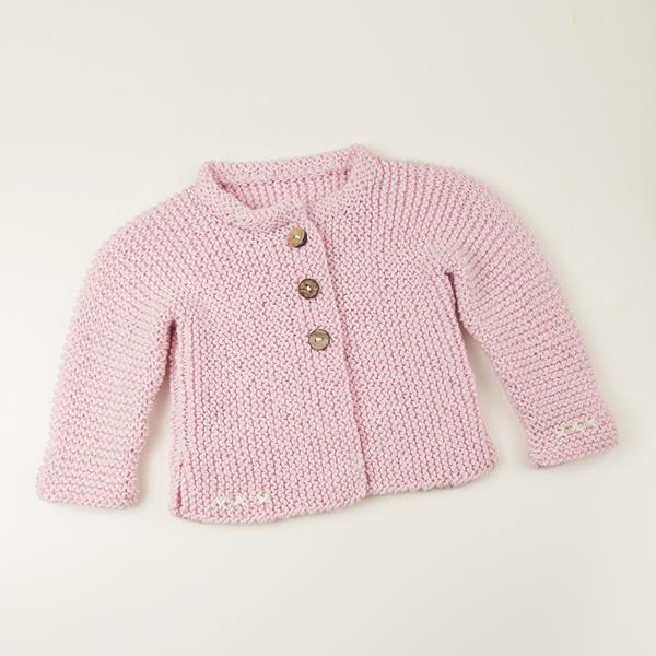 Wool Couture Lilly Cardigan Baby Knitting Kit - 451608