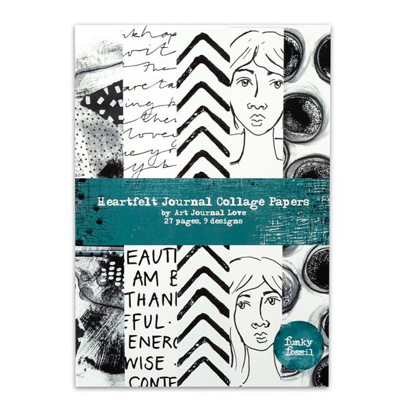 Funky Fossil - A5 Clear Stamp - Art Journal Love Journal Marks