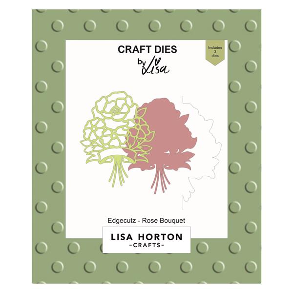 Lisa Horton Crafts Edgecutz Die Set - Rose Bouquet - 3 Dies - 454850