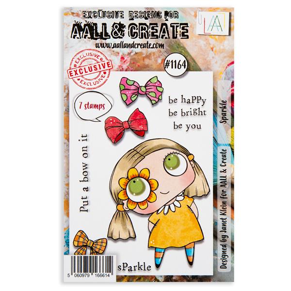 AALL & Create Janet Klein A7 Stamp Set - Sparkle - 7 Stamps - 455068