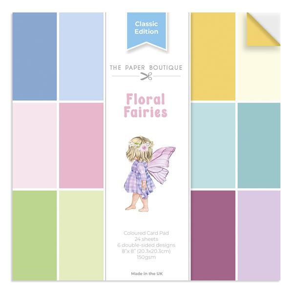 The Paper Boutique Floral Fairies Colour Card Pad - 24 8x8" Sheet - 455783
