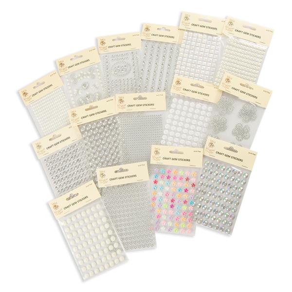 Dolly Dimples Bling Collection - 15 Sets of Craft Gem Stickers -  - 457511