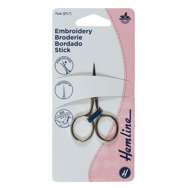 Hemline Embroidery Scissors 7cm - 457817