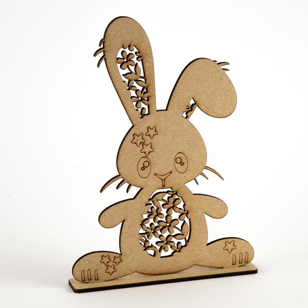 Samantha K Crafts Floral Standing Bunny - Large - 460023