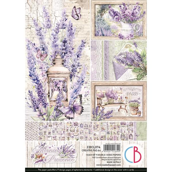 Ciao Bella Morning in Provence A4 Creative Pad - 9 Sheets - 461708