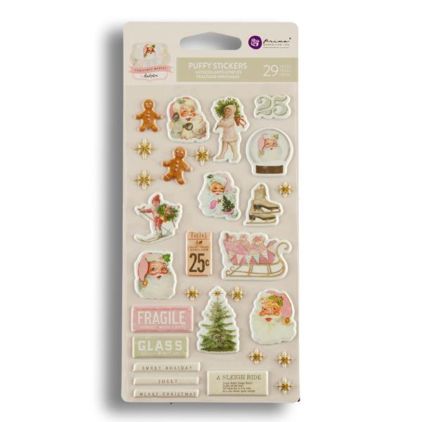 Prima Marketing Christmas Market Puffy Stickers- Magical - 29 Pie - 462884