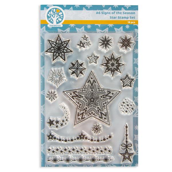 Oakwood Signs of the Season Star Stamp Set - 18 Stamps - 463377