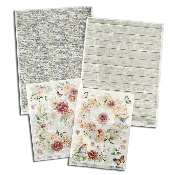 Ciao Bella A3 & A4 Rice Paper Collection - 4 x Sheets - 464842
