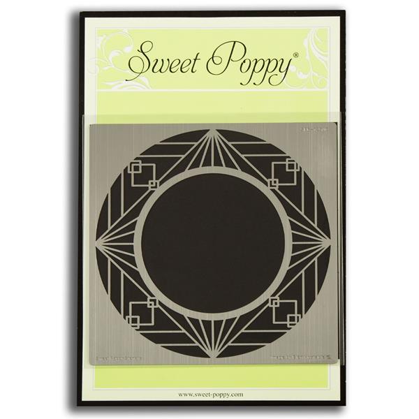 Sweet Poppy Stencils Metal Stencil - Art Deco Aperture Circle - 465013