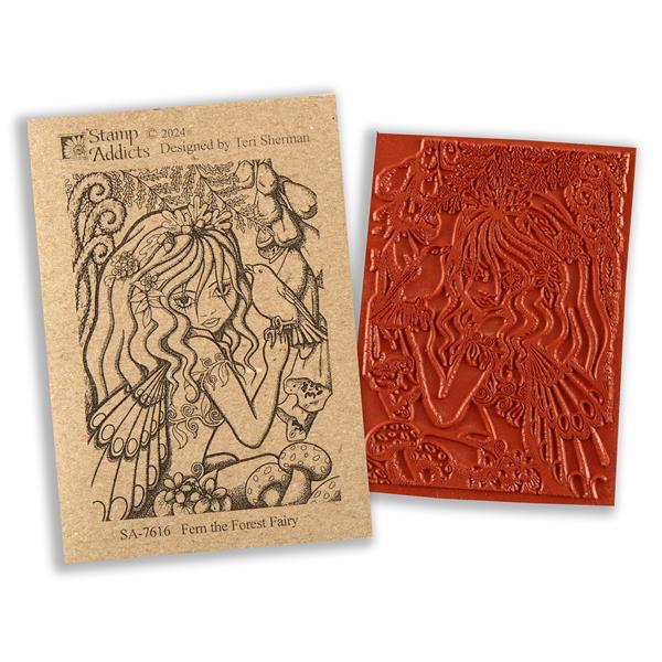Stamp Addicts Fern The Forest Fairy Cling Mounted Rubber Stamp - 465622