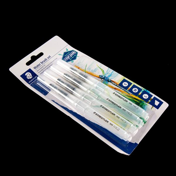 Water Brush Set - set 4 pennelli con serbatoio - art. 949SBK4C - Staedtler