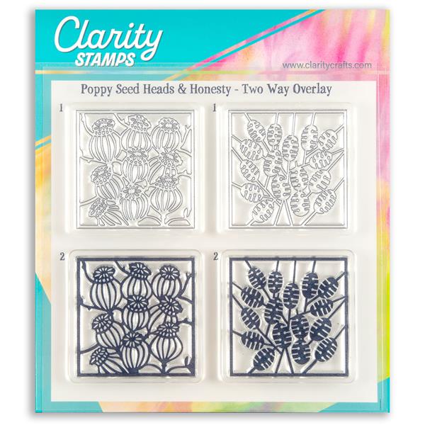 Clarity Crafts Botanicals 2 Way Overlay Stamp Set - Choose 1 - 468465