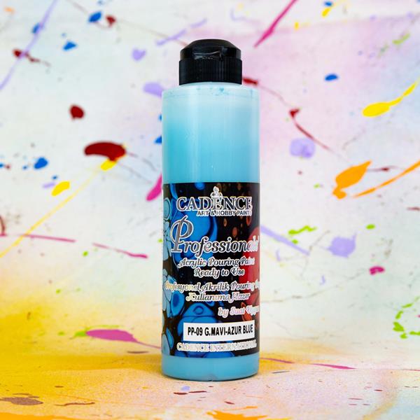 Cadence Pro Acrylic Pouring Paint - Azur Blue - 250ml - 472672