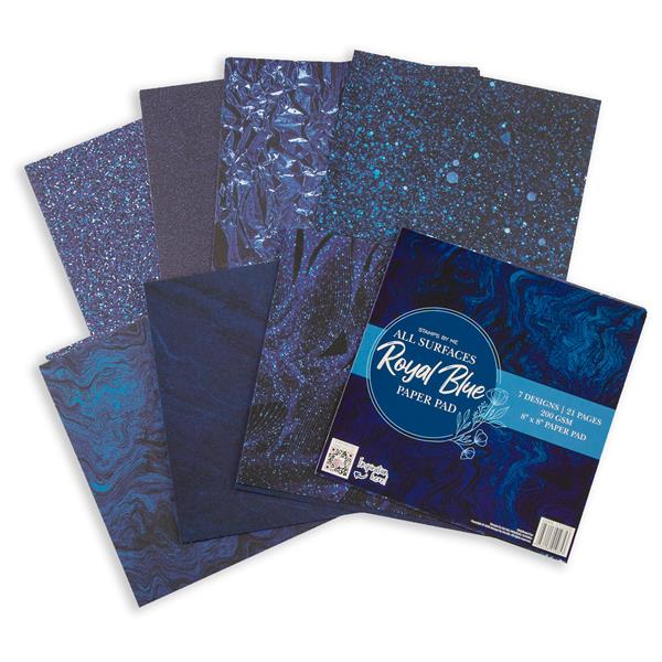 Stamps By Me All Surfaces 8x8" Paper Pad - Royal Blue - 474721