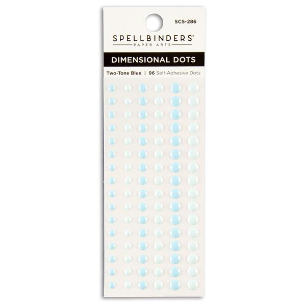 Spellbinders Nutcracker Two-Tone Blue Dimensional Dots - 475107