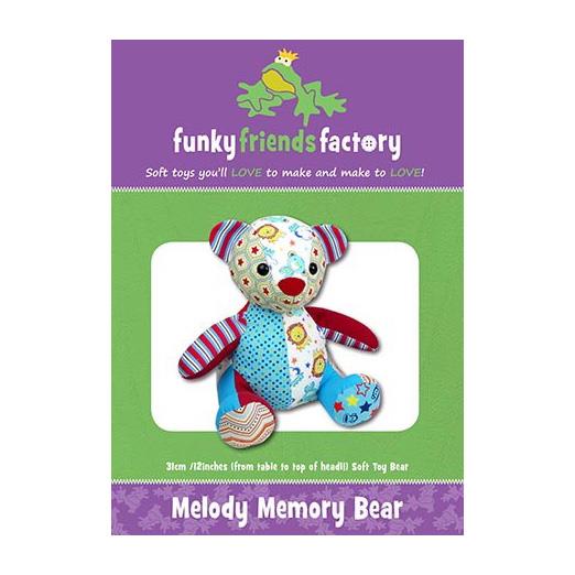 Oh Sew Sweet Shop Funky Friends Factory Melody Memory Bear Patter - 476432