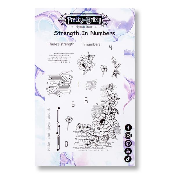 Pretty Gets Gritty A5 Stamp Set  - Strength In Numbers - 479601