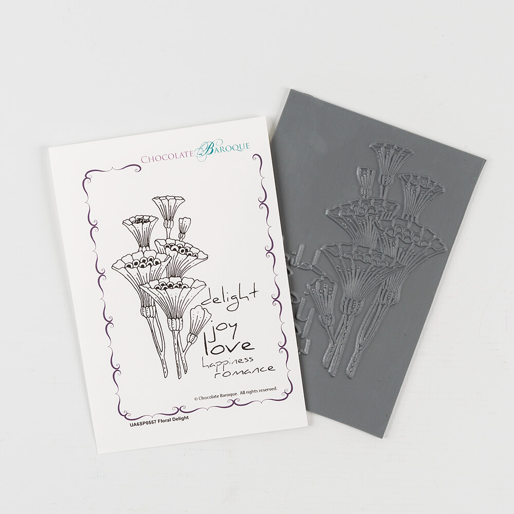 Chocolate Baroque A6 Unmounted Stamp