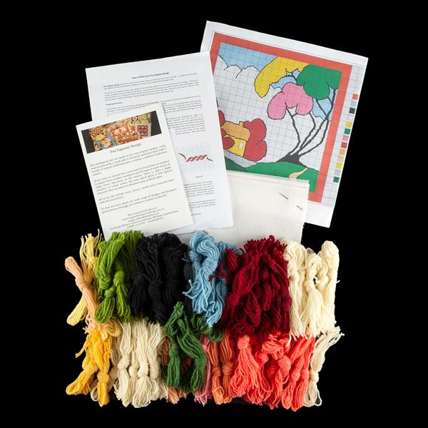 Fox Tapestry Design Tapestry Cushion Kit - Clarice Balloon Trees - 483242