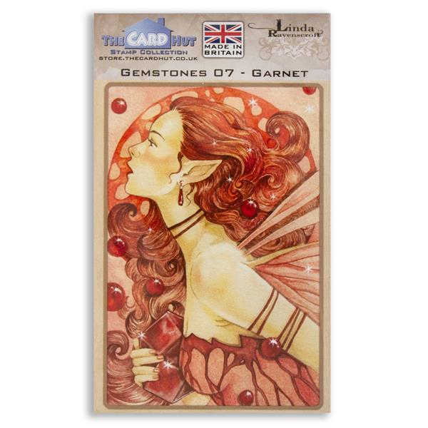 The Card Hut Linda Ravenscroft Gemstones: 07 Garnet Stamp - 489694