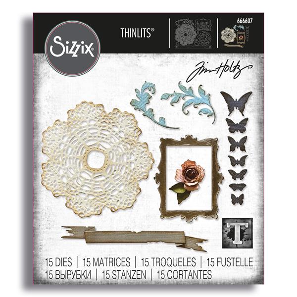 Sizzix Thinlits Die Set - Vault Boutique by Tim Holtz - 491370