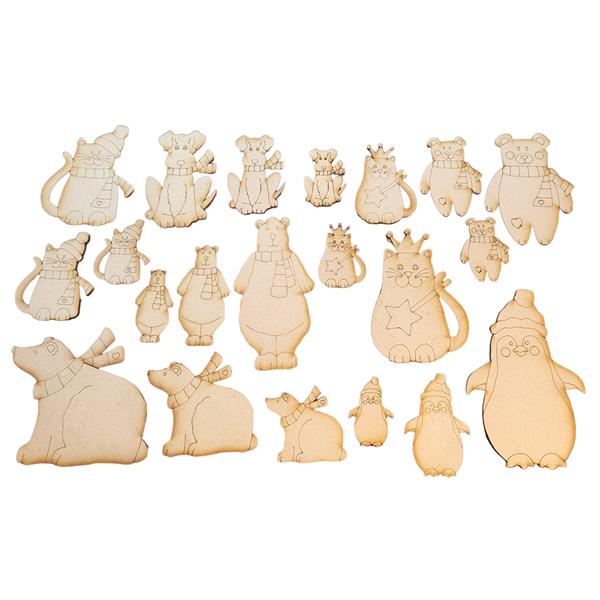 Madhatters Cute Characters Embellishment Pack - 492531