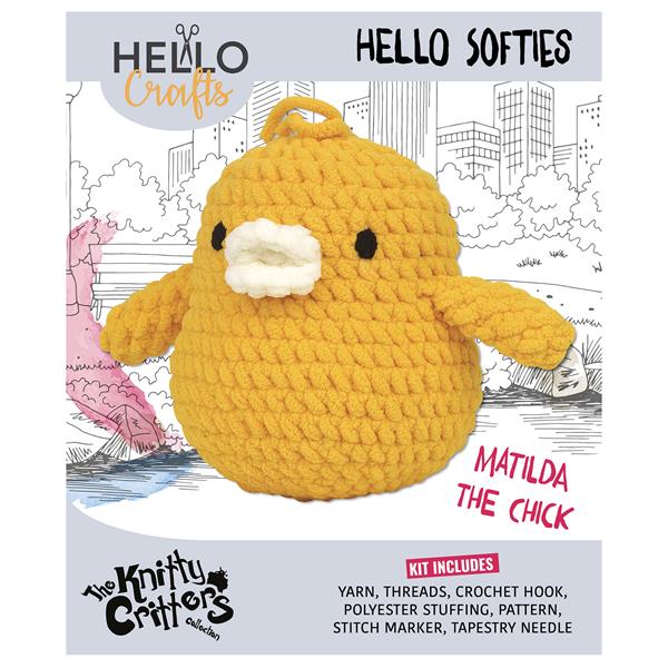 Knitty Critters Hello Softie Matilda The Chick - 494190