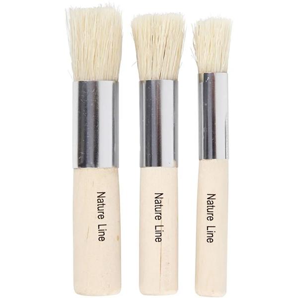 Nature Line Stencil Brushes - 6 Brushes - 497368