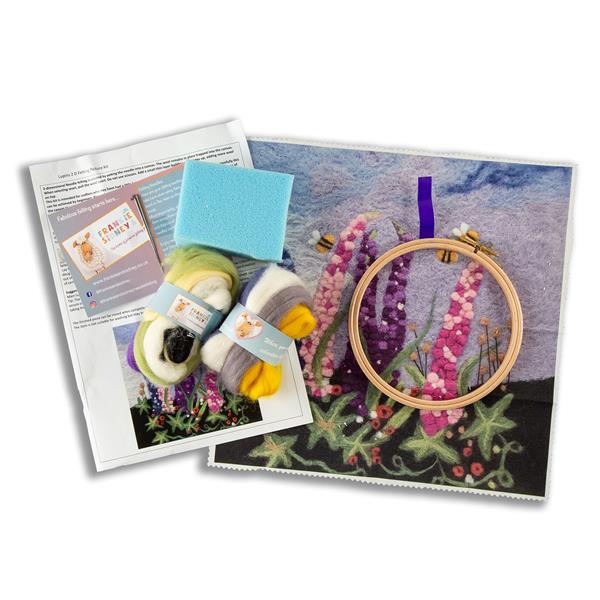 Frankie & Sidney Lupins Needle Felting Picture Art Kit - 497565