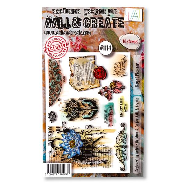 AALL & Create Autour de Mwa A6 Stamp Set - Regal Pioneer - 10 Sta - 497703